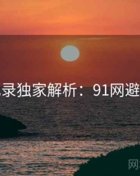 全景记录独家解析：91网避坑指南
