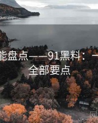 深夜高能盘点——91黑料：一文掌握全部要点