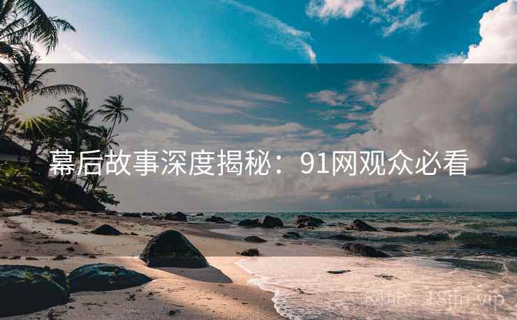 幕后故事深度揭秘：91网观众必看