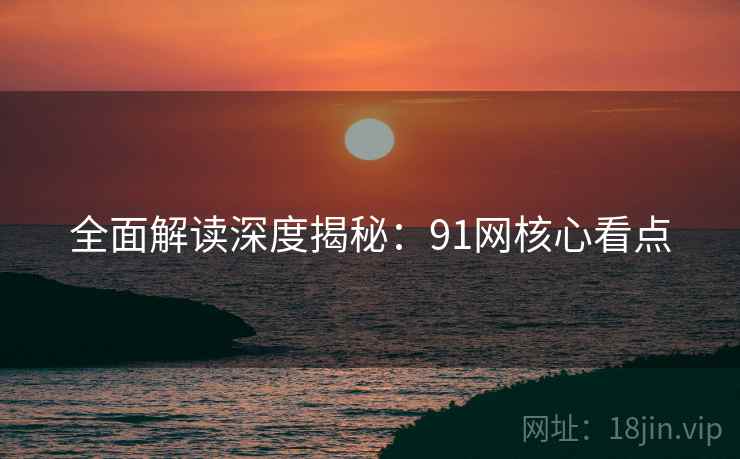 全面解读深度揭秘：91网核心看点